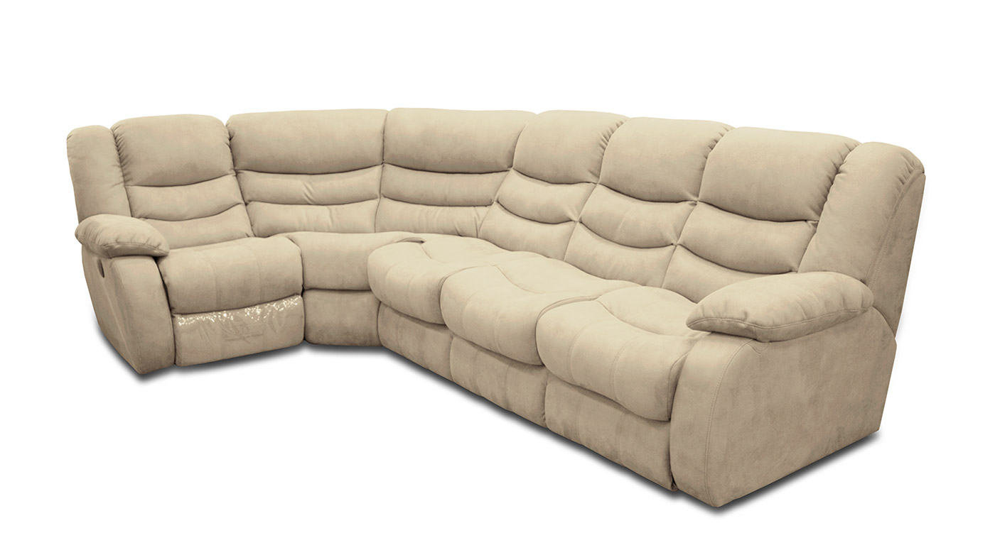 Манчестер диван угол левый 1+3 (кровать с реклайнером электро) - купить поцене от 143 900 руб.